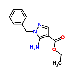 5-氨基-1-苄基吡唑-4-甲酸乙酯结构式