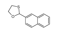 2-naphthalen-2-yl-1,3-oxathiolane Structure
