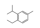 Benzene, 1-ethyl-4-methyl-2-(1-methylethyl)- (9CI)结构式