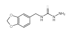 4-(3,4-亚甲基二氧基苄基)-3-氨基硫脲结构式
