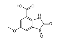 5-Methoxy-2,3-dioxoindoline-7-carboxylic acid Structure