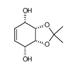 1,4-dihydroxy-5,6-(isopropylidenedioxy)-2-cyclohexene Structure