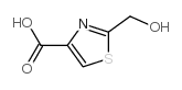 2-(Hydroxymethyl)-4-thiazolecarboxylic acid Structure