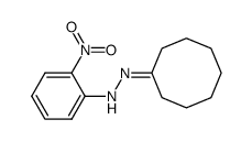 cyclooctanone 2-nitrophenyl hydrazone Structure