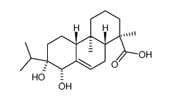 13β,14β-dihydroxyabiet-7-en-18-oic acid结构式