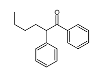 1,2-diphenylhexan-1-one结构式