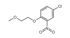 1-(4-chloro-2-nitro-phenoxy)-2-methoxy-ethane结构式