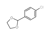 2-(4-氯苯基)-1,3-二氧戊环结构式