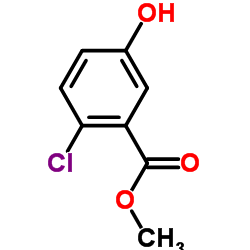 2-氯-5-羟基苯甲酸甲酯结构式