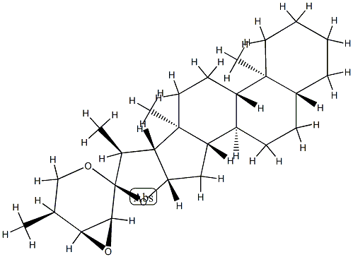 (22S,23S,24S,25S)-23,24-Epoxy-5α-spirostane结构式