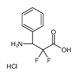 (S)-3-Amino-2,2-difluoro-3-phenylpropionic acid HCl结构式