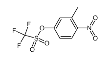 Trifluoro-methanesulfonic acid 3-methyl-4-nitro-phenyl ester Structure