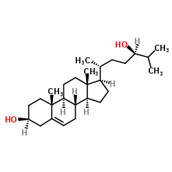 胆固醇-5-烯-3ß,24(R)-二醇结构式