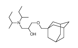 1-[Bis(1-methylpropyl)amino]-3-(tricyclo[3.3.1.13,7]decan-1-ylmethoxy)-2-propanol结构式