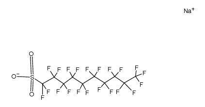 sodium perfluorodecanesulfonate Structure