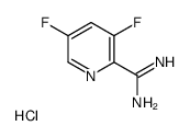 3,5-Difluoropicolinimidamide hydrochloride Structure