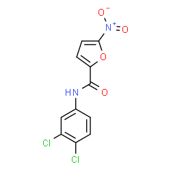 N-(3,4-dichlorophenyl)-5-nitrofuran-2-carboxamide结构式