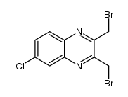 2,3-bis(bromomethyl)-6-chloro-quinoxaline结构式