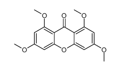 1,3,6,8-tetramethoxyxanthen-9-one结构式