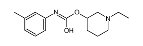 m-Methylcarbanilic acid 1-ethyl-3-piperidinyl ester structure