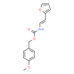 4-METHOXYBENZYL N-[2-(2-FURYL)VINYL]CARBAMATE Structure