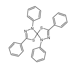 3,3',5,5'-tetraphenyl-2(3H),2'(3'H)-spirobi-1,3,4-thiadiazole结构式