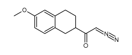 2-diazo-1-(6-methoxy-1,2,3,4-tetrahydronaphthalen-2-yl)ethanone结构式