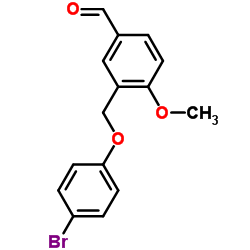 3-(4-BROMO-PHENOXYMETHYL)-4-METHOXYBENZALDEHYDE Structure