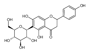 naringenin-6-C-glucoside structure
