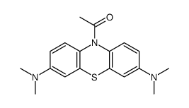 1-[3,7-bis(dimethylamino)phenothiazin-10-yl]ethanone结构式