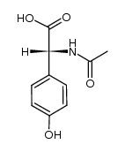 N-acetyl-(R)-2-(4-hydroxyphenyl)glycine结构式