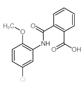 Benzoic acid,2-[[(5-chloro-2-methoxyphenyl)amino]carbonyl]-结构式
