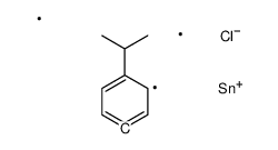 chloro-dimethyl-(4-propan-2-ylphenyl)stannane结构式