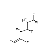 trans-1H-perfluorohexene Structure