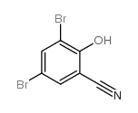 3,5-二溴-2-羟基苯甲腈结构式