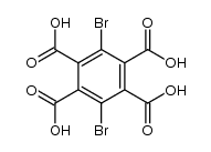 3,6-dibromobenzene-1,2,4,5-tetracarboxylic acid Structure