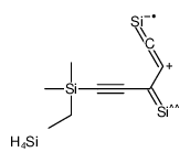 [5-[ethyl(dimethyl)silyl]-1-λ2-silanylidenepenta-1,2-dien-4-yn-3-yl]silicon,silicon Structure