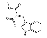 methyl 3-(1H-indol-3-yl)-2-nitroprop-2-enoate结构式