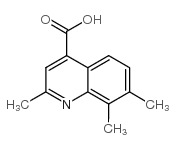 2,7,8-trimethylquinoline-4-carboxylic acid结构式