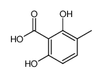 2,6-dihydroxy-3-methyl-benzoic acid结构式