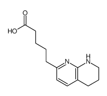 5-(5,6,7,8-tetrahydro-1,8-naphthyridin-2-yl)pentanoic acid Structure