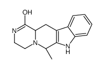 6-methyl-3,4,6,7,12,12a-hexahydropyrazino[1',2':1,6]pyrido[3,4-b]indol-1-ol Structure