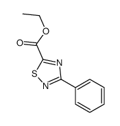 3-苯基-1,2,4-噻二唑-5-甲酸乙酯结构式