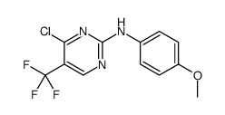 4-chloro-N-(4-methoxyphenyl)-5-(trifluoromethyl)pyrimidin-2-amine Structure