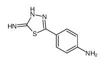 5-(4-氨基苯基)-1,3,4-噻二唑-2-胺结构式