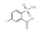 2-甲砜基-5-氟硝基苯结构式