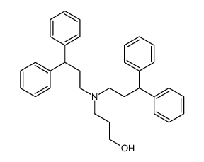 3-[bis(3,3-diphenylpropyl)amino]propan-1-ol Structure