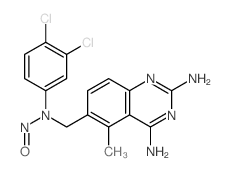 2,4-Quinazolinediamine,6-[[(3,4-dichlorophenyl)nitrosoamino]methyl]-5-methyl- Structure