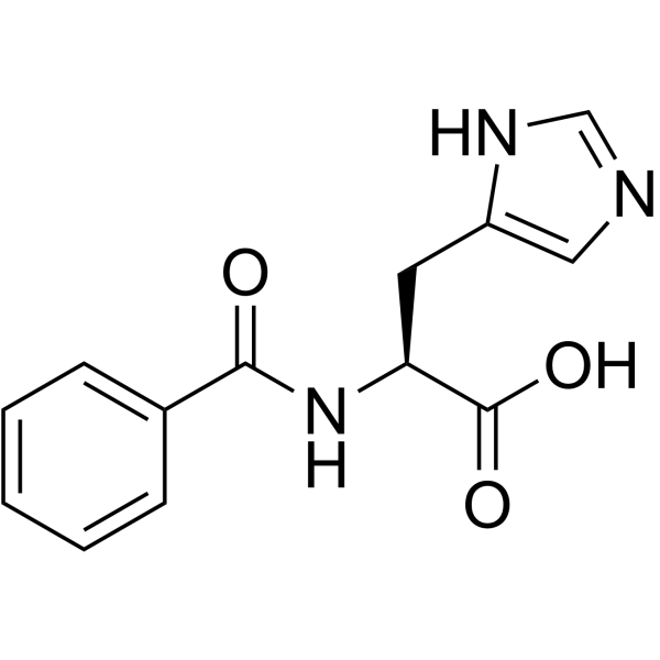 苯甲酰-L-组氨酸一水合物结构式