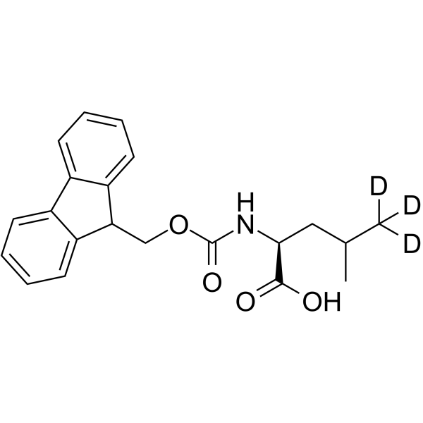 Fmoc-leucine-d3 Structure